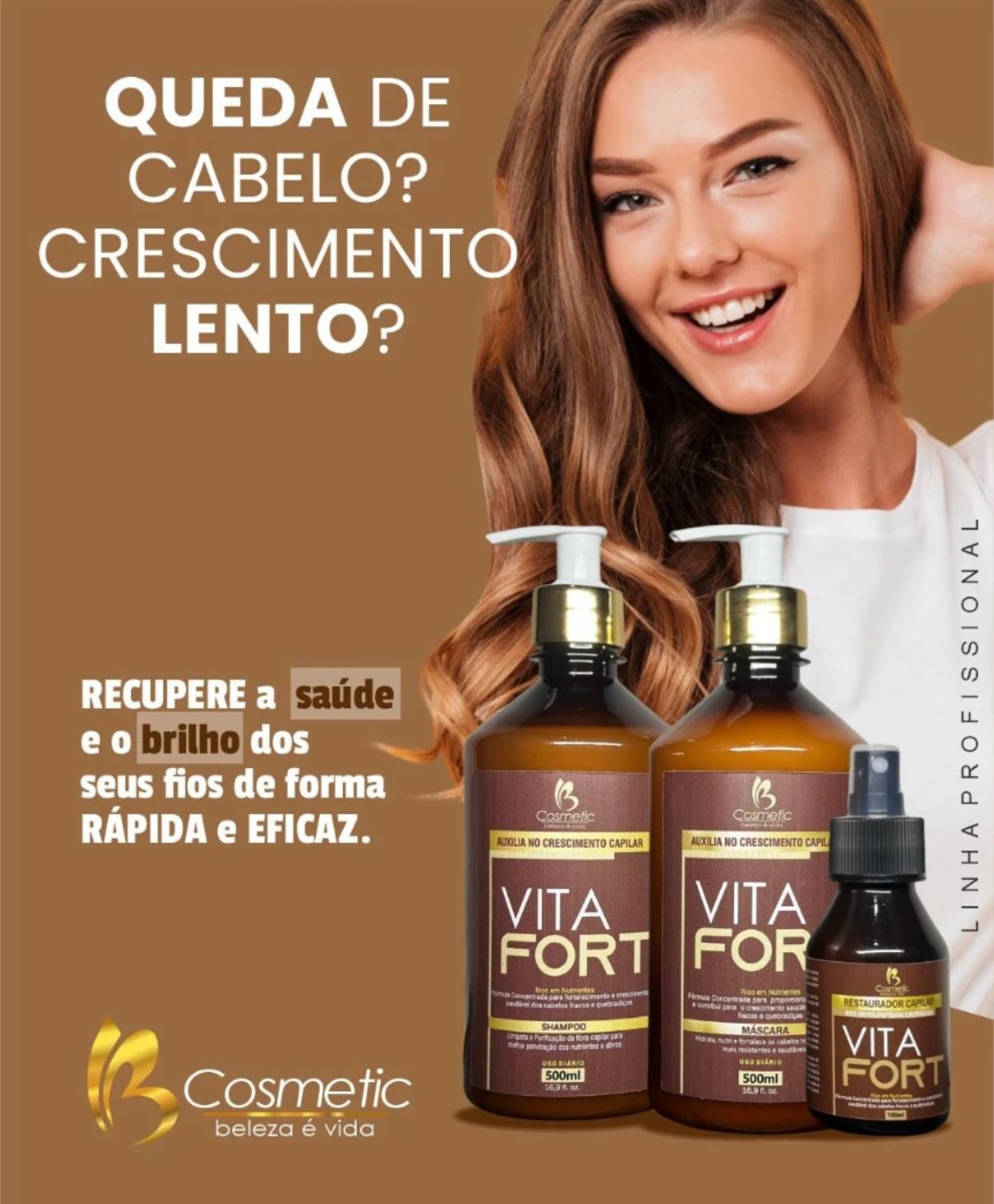 Cosmetic - Vitafort Auxiliar de Crescimento Capilar